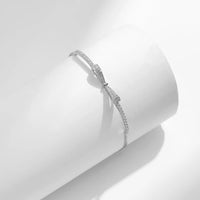 Sterling Silver Bowknot Adjustable Bracelet