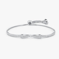 Sterling Silver Bowknot Adjustable Bracelet