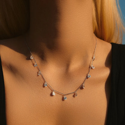 Sterling Silver Stackable Clavicle Choker Necklace