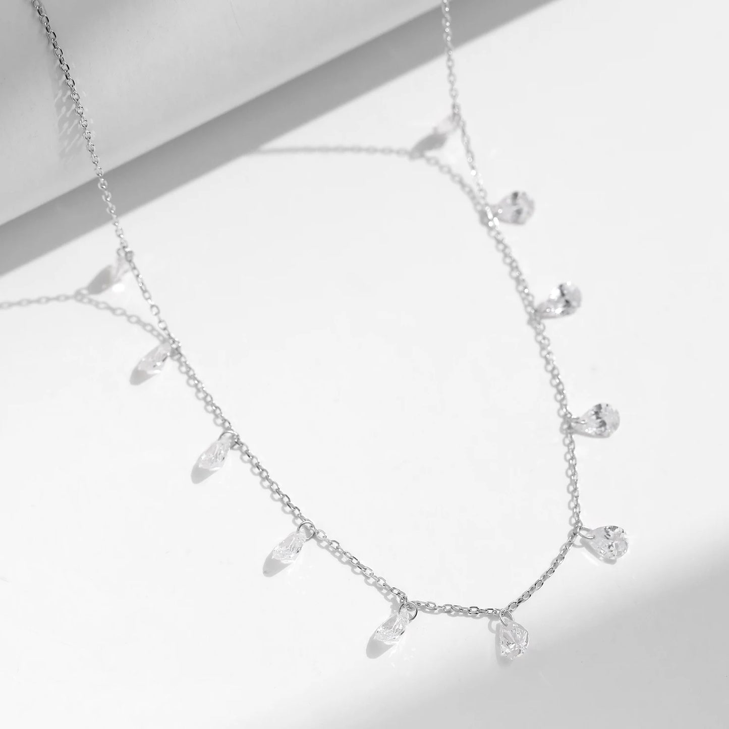 Sterling Silver Stackable Clavicle Choker Necklace