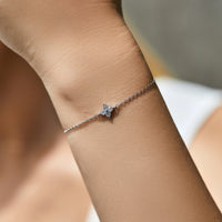 Sterling Silver Four Leaf Clover Bracelet