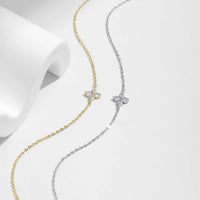 Sterling Silver Four Leaf Clover Bracelet