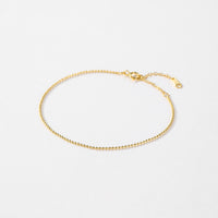 Gold Plated Thin Beads Stackable Bracelet