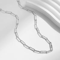 Sterling Silver Tinfoil Texture Necklace