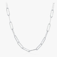 Sterling Silver Tinfoil Texture Necklace