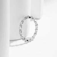 Sterling Silver Delicate Square and Round Stacking Rings