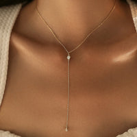 Gold Plated Y-Shaped Necklace