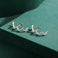 Sterling Silver AAAAA Cubic Zirconia Earrings