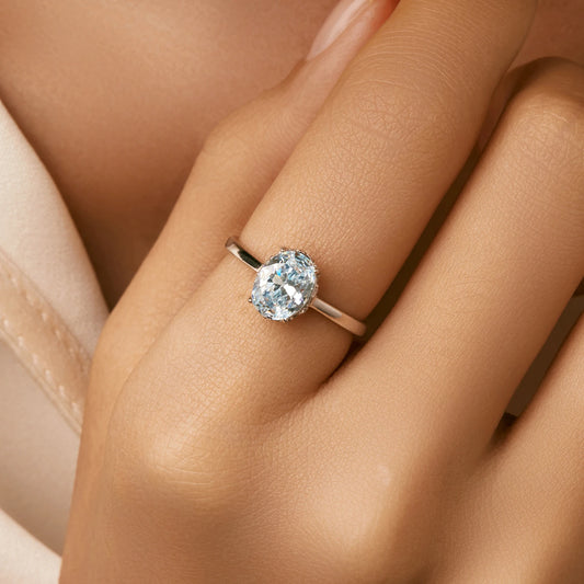 Ocean Blue Ring in Sterling Silver