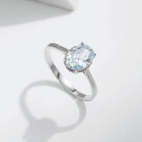 Ocean Blue Ring in Sterling Silver