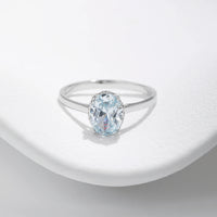 Ocean Blue Ring in Sterling Silver