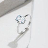 Ocean Blue Ring in Sterling Silver