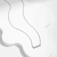 Moissanite Sterling Silver Cross Necklace