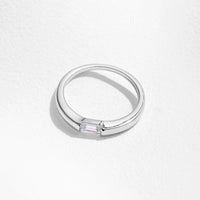 Sterling Silver Classic Rectangle Stackable Rings
