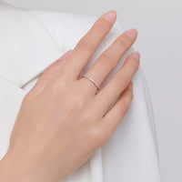 Sterling Silver Opal Half Eternity Ring
