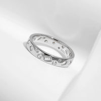 Sterling Silver Geometric Ring