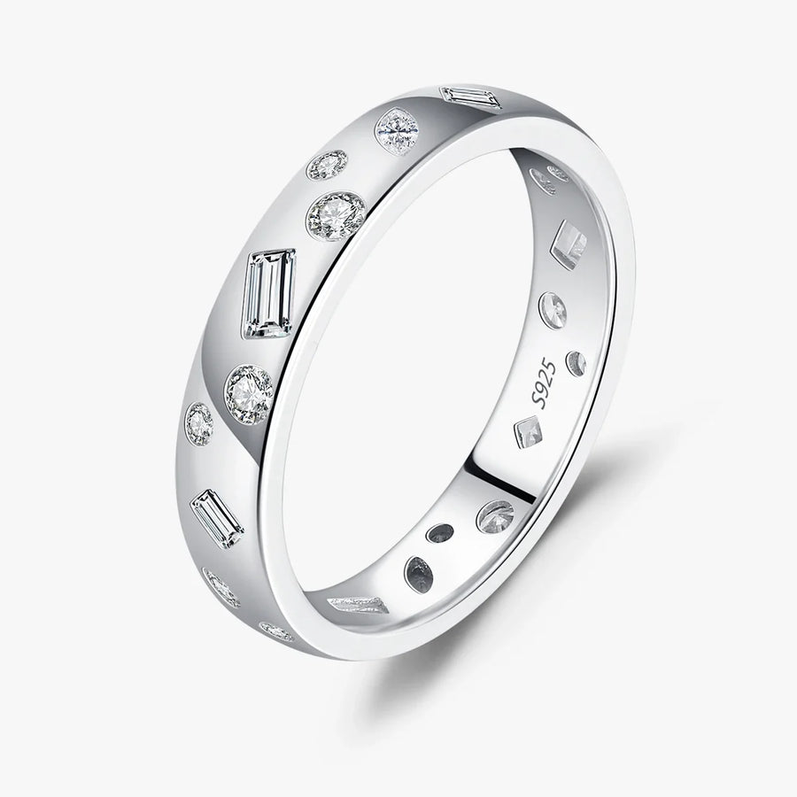 Sterling Silver Geometric Ring