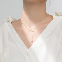 Sterling Silver Wheat Pearl Pendant Necklace