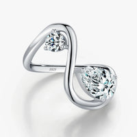 Sterling Silver Line Design Ring