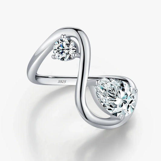 Sterling Silver Line Design Ring