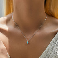 Vintage Irregular Wave Opal Necklace