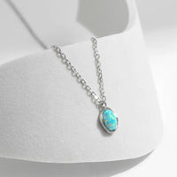 Vintage Irregular Wave Opal Necklace