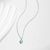 Vintage Irregular Wave Opal Necklace