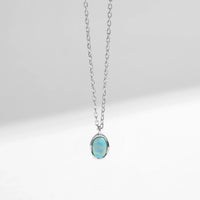 Vintage Irregular Wave Opal Necklace