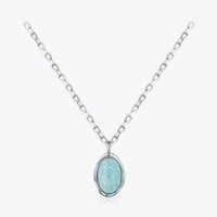 Vintage Irregular Wave Opal Necklace