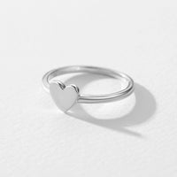 Sterling Silver Simple Heart Ring