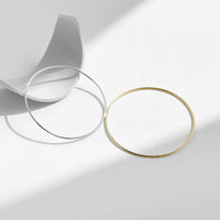 Stackable Platinum Plated Sterling Silver Bangle