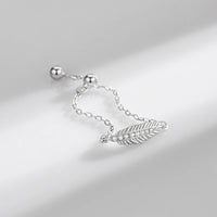 Adjustable Sterling Silver Feather Ring