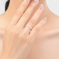 Sterling Silver Tree Leaf Band Adjustable Open Ring