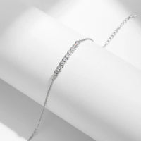 D Color Moissanite Chain Link Bracelet