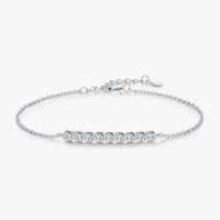 D Color Moissanite Chain Link Bracelet