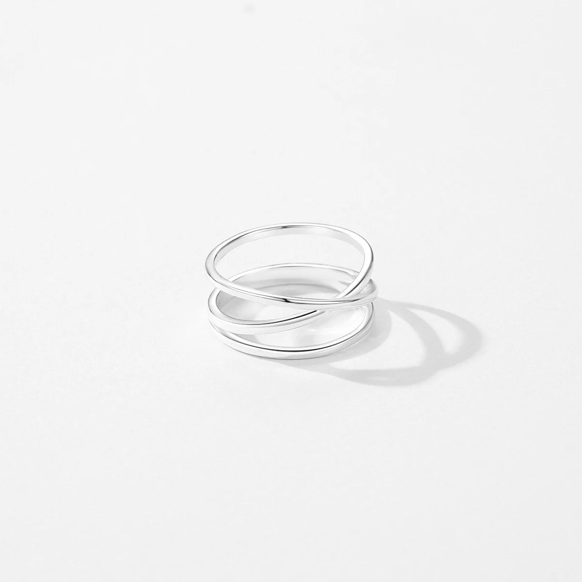 Sterling Silver Minimalist Lines Stackable Ring