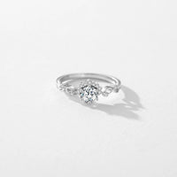 Sterling Silver Sparkling Crown Ring