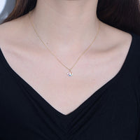 Sterling Silver Rainbow Evil Eye Necklace