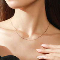 Classic Adjustable Sterling Silver Chain Necklace