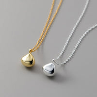 Sterling Silver Lucky Drop Beads Necklace