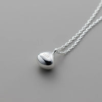 Sterling Silver Lucky Drop Beads Necklace