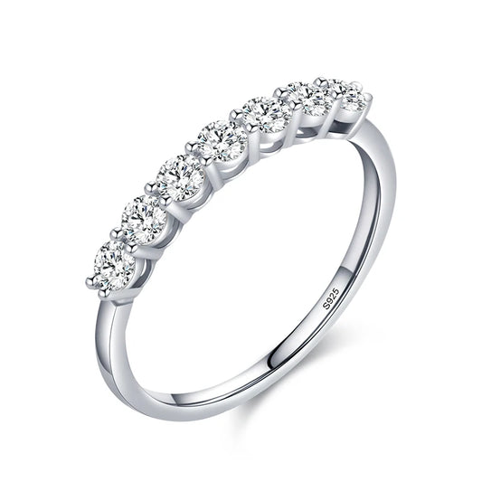 Sterling Silver 5A Classic Ring