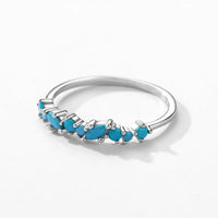 Sterling Silver Trendy Turquoise Ring