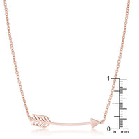 Arianna Rose Gold Arrow Necklace