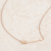 Arianna Rose Gold Arrow Necklace