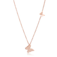 Beatrice Rose Gold Delicate Butterfly Necklace