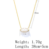 Sterling Silver Marquise Solitaire Necklace