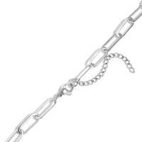 18K Gold Paperclip Two-Bar Engravable Necklace