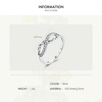 Sterling Silver Infinity Promise Ring with Cubic Zirconia | Vivianne Rae