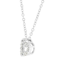 Heart Silhouette Cubic Zirconia Pendant